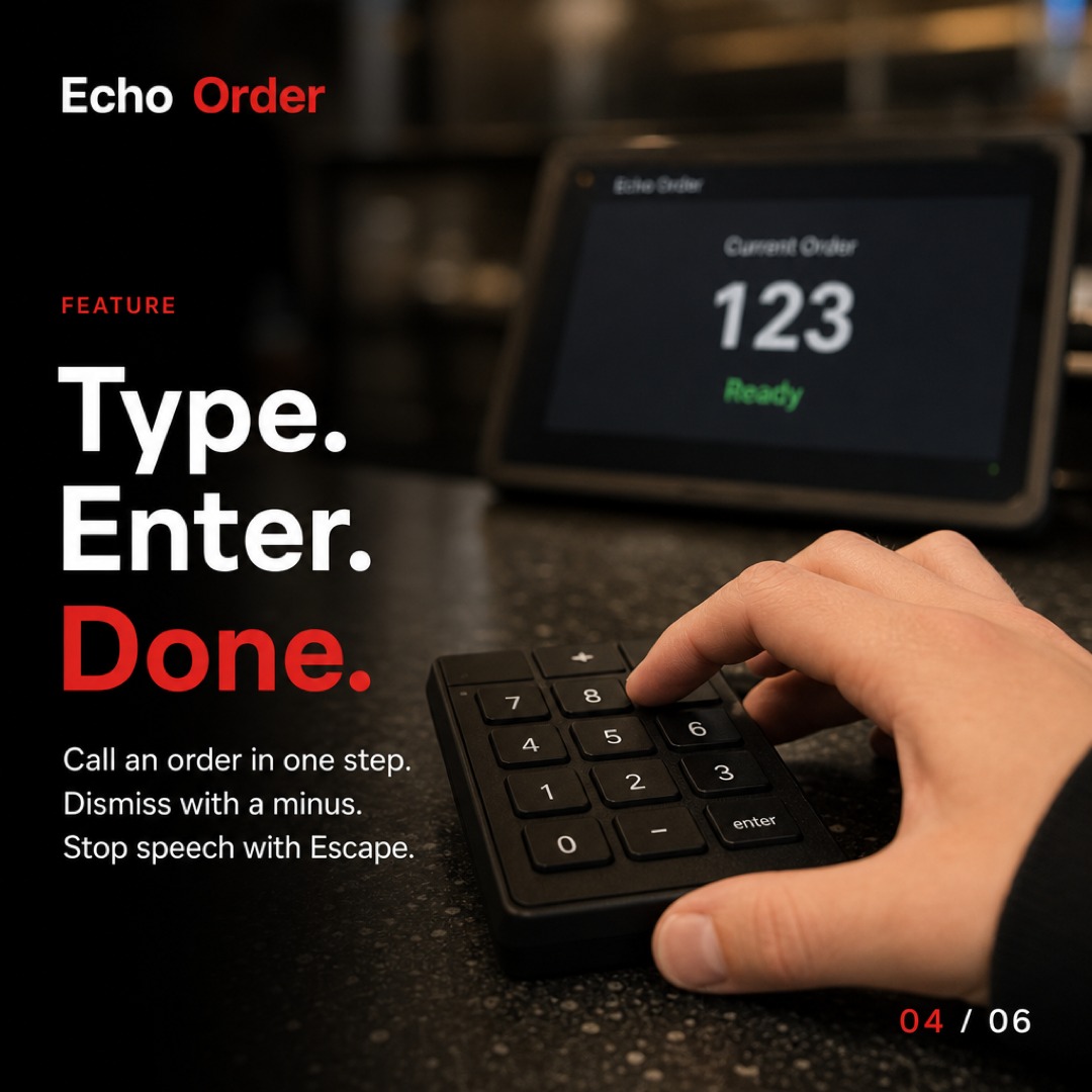 Echo Order Announcements System e4